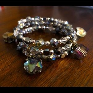 Beaded charm bracelet